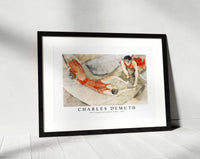 Charles demuth - Two Trapeze Performers in Red-1917