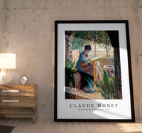 Claude Monet - Madame Monet Embroidering 1875