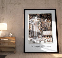 Sir Edward Burne Jones - Pyramus and Thisbe - Pyramus Draws His Sword to Slay Himself (1866)