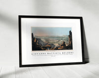 Giovanni Battista Belzoni - Exterior view of the two temples at Ybsambul illustration from the kings tombs in Thebes 1778-1823