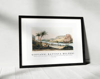 Giovanni Battista Belzoni - Exterior View of the Temple of Ybsambul illustration from the kings tombs in Thebes by Giovanni Battista Belzoni 1778-1823