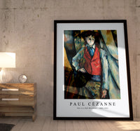 Paul Cezanne - Boy in a Red Vest (Le Garçon au gilet rouge) 1888-1890