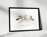 Johan teyler - Two flying Putti