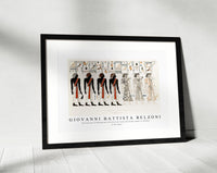 Giovanni Battista Belzoni - Procession of Ethiopians illustration from the kings tombs in Thebes 1778-1823