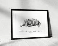 Cornelis ploos van amstel - Lying dog-1777