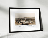 David Roberts - The gate of Citzenib looking towards the desert of Suez Cairo-1796-1864