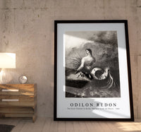 Odilon Redon - The Siren Clothed In Barbs, Emerged From the Waves 1883