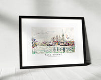 Paul Signac - River scene Rouen (1924)
