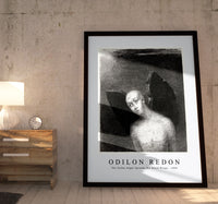 Odilon Redon - The Fallen Angel Spreads His Black Wings 1886