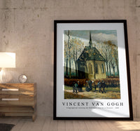 Vincent Van Gogh - Congregation Leaving the Reformed Church in Nuenen 1884