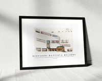 Giovanni Battista Belzoni - Section of the great Tomb of Psammuthis illustration from the kings tombs in Thebes 1778-1823