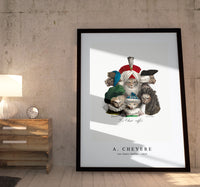 A. Cheyere - Les Chats Coiffés 1825