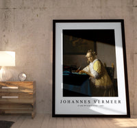 Johannes Vermeer - A Lady Writing a Letter 1665