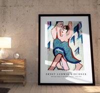 Ernst Ludwig Kirchner - Dancing Couple in the Snow, reverse 1928-1929