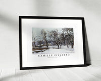 Camille Pissarro - Snow at Louveciennes 1870