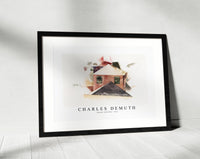 Charles demuth - Houses with Red-1917