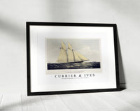 Currier & Ives - Chromolithograph of R.T.Y.C. Schr. Cambria