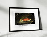 Margaretha Roosenboom - Stilleven met aardbeien in een witte schaal 1853-1896