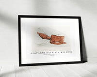 Giovanni Battista Belzoni - Plate 28  Colossal Head of Red Granite 1778-1823