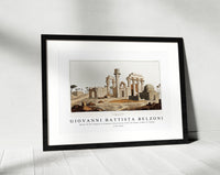 Giovanni Battista Belzoni - Ruins of the Temple at Erments illustration from the kings tombs in Thebes 1778-1823