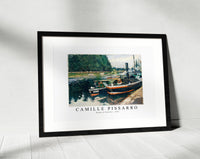 Camille Pissaro - Barges at Pontoise 1876