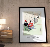 Ogata Gekko - Wrapping a gift (1896)