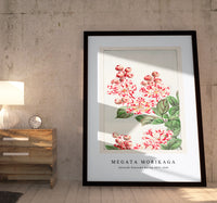 Megata Morikaga - Sarusubi blossoms during 1870–1880