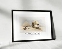 David Roberts - The Great Sphinx Pyramids of Gezeeh-1796-1864