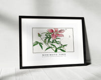 Morimoto Toko - Bee and Flower illustration from Churui Gafu (1910)