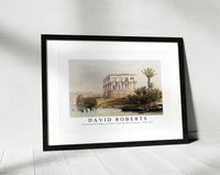 David Roberts - The hypaethral temple at Philae called the Bed of Pharaoh-1796-1864