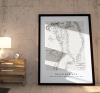 David Roberts - Map to the sketches in Egypt and Nubai-1796-1864