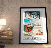 Paul Gauguin - Caricatures of Gauguin and Governor Gallet, with headpiece  1900