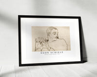 Egon Schiele - Portrait of Arthur Roessler 1914