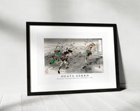 Ogata Gekko - The loyalty of Kusunoki Masatsura to Shijonawata (1891)