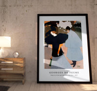 Georges De Feure - Dame op straat gevolgd door een heer (ca. 1897)