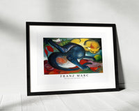 Franz Marc - Two cats, blue and yellow 1912