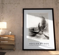 Odilon Redon - In the Shadow of the Wing, the Black Creature Bit 1891