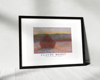 Claude Monet - Haystacks, Thaw, Sunset 1890-1891