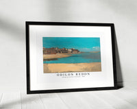 Odilon Redon - Village by the Sea in Brittany 1880