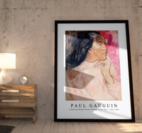 Paul Gauguin - A Tahitian Woman with a Flower in Her Hair 1891-1892