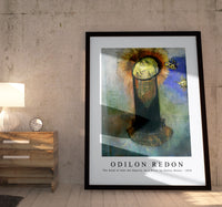 Odilon Redon - The Head of John the Baptist, on a Pillar by Odilon Redon 1890