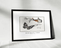 Morimoto Toko - Butterflies illustration from Churui Gafu (1910)