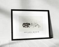 Edvard Munch - The Tiger and the Bear 1908-1909