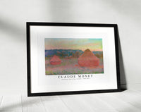 Claude Monet - Haystacks, End of Day, Autumn 1890-1891