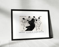 Ernst Ludwig Kirchner - Nudes Dancing around a Shadow 1936