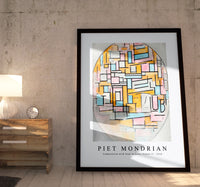 Piet Mondrian - Composition with Oval in Color Planes II 1914