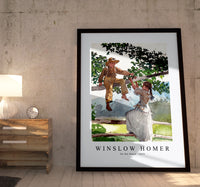 winslow homer - On the Fence-1878