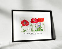 Tanigami Konan - Vintage poppy flower