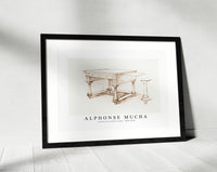 Alphonse Mucha - Project of an office table 1869-1939