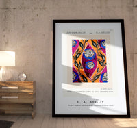 E.A.Seguy - Flower pochoir pattern in Art Nouveau oriental style